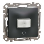 Датчик руху з вимикачем Schneider Sedna Design чорний 10А ( SDD114504 )