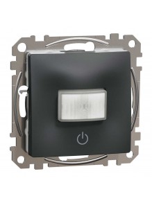 Датчик руху з вимикачем Schneider Sedna Design чорний 10А