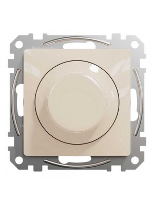 Димер Schneider Sedna Design бежевий LED поворотний RC 3-370Вт