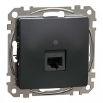 Розетка Schneider Sedna Design чорна 1-на RJ-45 5e без рамки ( SDD114451 )