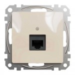 Розетка Schneider Sedna Design бежевая компьютерная RJ45 Cat. 6 UTP ( SDD112461 )