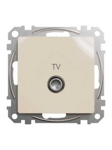 Розетка Schneider Sedna Design бежевая TV конечная