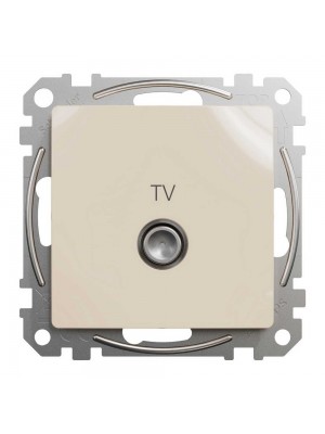 Розетка Schneider Sedna Design бежевая TV конечная