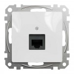 Розетка Schneider Sedna Design белая компьютерная RJ45 Cat. ( SDD111461 )