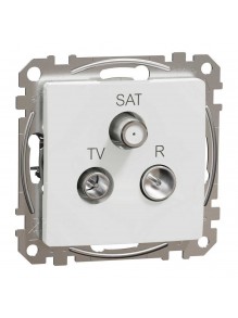 Розетка Schneider Sedna Design белая телевизионная R/TV/SAT конечная 4дБ