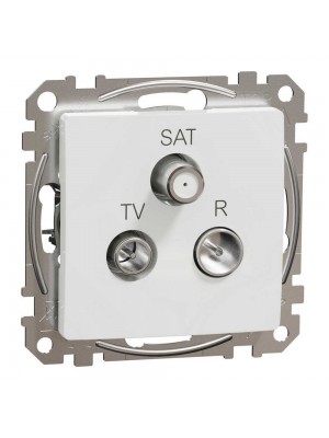 Розетка Schneider Sedna Design белая телевизионная R/TV/SAT конечная 4дБ