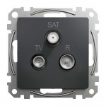 Розетка Schneider Sedna Design черная телевизионная R/TV/SAT конечная 4дБ ( SDD114481 ) Розетка Schneider Sedna Design черная телевизионная R/TV/SAT конечная 4дБ ( SDD114481 )