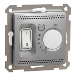 Терморегулятор для теплої підлоги Schneider Sedna Design алюміній ( SDD113507 )