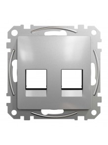 Центральна плата Schneider Sedna Design алюміній 2-на RJ45