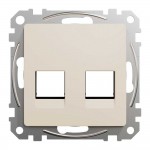 Центральна плата Schneider Sedna Design бежева 2-на RJ45 ( SDD112444C )