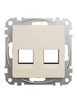 Центральна плата Schneider Sedna Design бежева 2-на RJ45