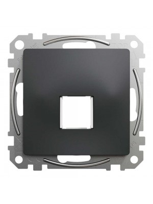 Центральна плата Schneider Sedna Design чорна 1-на Keystone