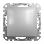 Выключатель кнопочный Schneider Sedna Design алюминий ( SDD113111 )