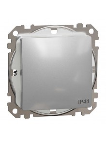 Вимикач Schneider Sedna Design алюміній 1кл IP44