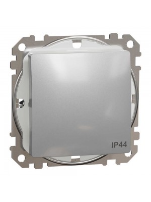 Вимикач Schneider Sedna Design алюміній 1кл IP44
