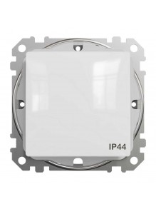 Вимикач Schneider Sedna Design білий 1кл IP44