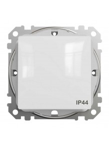 Вимикач Schneider Sedna Design білий 1кл прохідний IP44