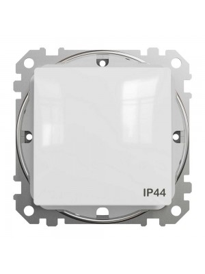 Вимикач Schneider Sedna Design білий 1кл прохідний IP44