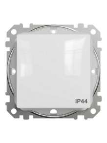 Вимикач Schneider Sedna Design білий 1кл проміжний IP44