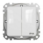 Вимикач Schneider Sedna Design білий 2кл IP44 ( SDD211105 ) Вимикач Schneider Sedna Design білий 2кл IP44 ( SDD211105 )