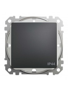 Вимикач Schneider Sedna Design чорний 1кл прохідний IP44