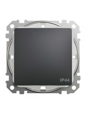 Вимикач Schneider Sedna Design чорний 1кл прохідний IP44