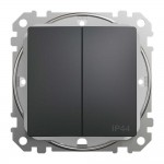 Вимикач Schneider Sedna Design чорний 2кл IP44 ( SDD214105 ) Вимикач Schneider Sedna Design чорний 2кл IP44 ( SDD214105 )