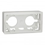 Коробка Schneider Unica NEW для зовнішнього монтажу біла 2-на ( NU800418 )