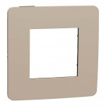 Рамка Schneider Unica Studio песочная / антрацит 1-ная ( NU280228 ) Рамка Schneider Unica Studio песочная / антрацит 1-ная ( NU280228 )