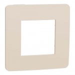 Рамка Schneider Unica Studio бежевая / бежевая 1-ная (NU280244) Рамка Schneider Unica Studio бежевая / бежевая 1-ная (NU280244)