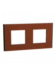 Рамка Schneider Deco Material теракотовий 2-на
