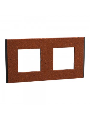 Рамка Schneider Deco Material теракотовий 2-на