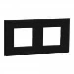 Рамка Schneider Deco Material чорний папір 2-на ( NU600474 )