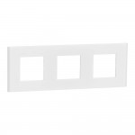 Рамка Schneider Deco Material матовий білий 3-на ( NU600679 ) Рамка Schneider Deco Material матовий білий 3-на ( NU600679 )