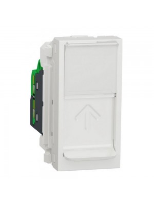 Розетка Schneider Unica NEW біла 1-на 1 модуль RJ-45 UTP 5e 
