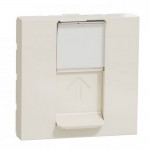 Розетка Schneider Unica NEW слоновая кость 1-я 2 модуля RJ-45 UTP 5e ( NU341144 )