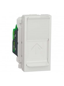 Розетка Schneider Unica NEW белая компьютерная RJ45 Cat. 5e STP 1 мод