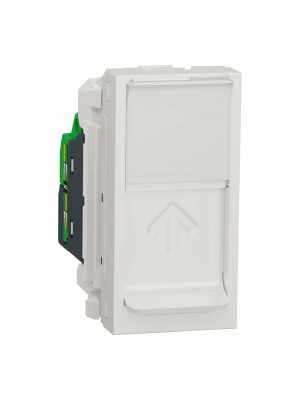 Розетка Schneider Unica NEW белая компьютерная RJ45 Cat. 5e STP 1 мод