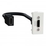 Розетка Schneider Unica NEW белая HDMI 1 мод ( NU343018 )