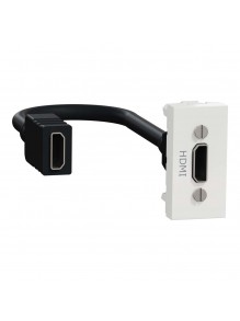 Розетка Schneider Unica NEW белая HDMI 1 модуль