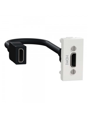 Розетка Schneider Unica NEW белая HDMI 1 модуль