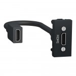 Розетка Schneider Unica NEW антрацит HDMI 1 мод ( NU343054 )