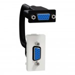 Розетка Schneider Unica NEW белая HD15 female (VGA) 1 модуль (NU343218)