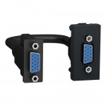Розетка Schneider Unica NEW антрацит HD15 female (VGA) 1 модуль ( NU343254 )