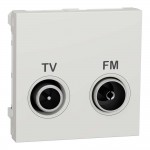 Розетка Schneider Unica NEW белая телевизионная TV/R ( NU345118 )