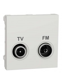 Розетка Schneider Unica NEW белая телевизионная TV/R