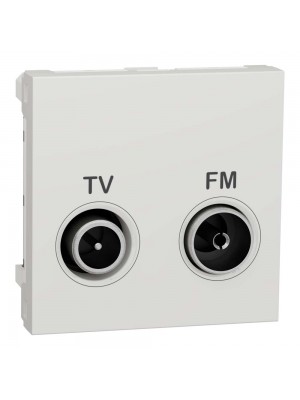 Розетка Schneider Unica NEW белая телевизионная TV/R