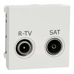 Розетка Schneider Unica NEW белая телевизионная R/TV/SAT (NU345418) Розетка Schneider Unica NEW белая телевизионная R/TV/SAT (NU345418)