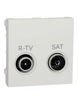 Розетка Schneider Unica NEW белая телевизионная R/TV/SAT конечная