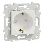 Розетка Schneider Unica NEW белая с з/к и шторками винт. зажим ( NU503718 ) Розетка Schneider Unica NEW белая с з/к и шторками винт. зажим ( NU503718 )